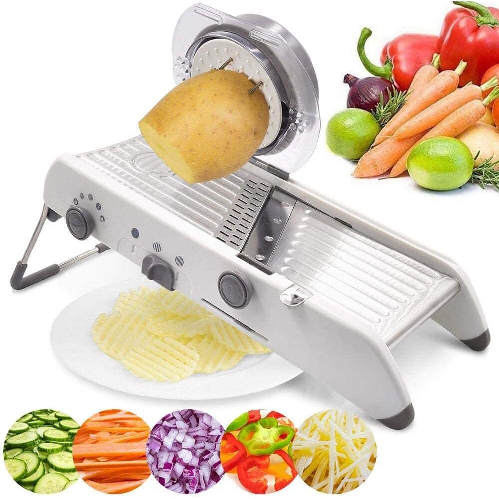 Mandolina de cozinha multifunções - Máxima precisão e segurança