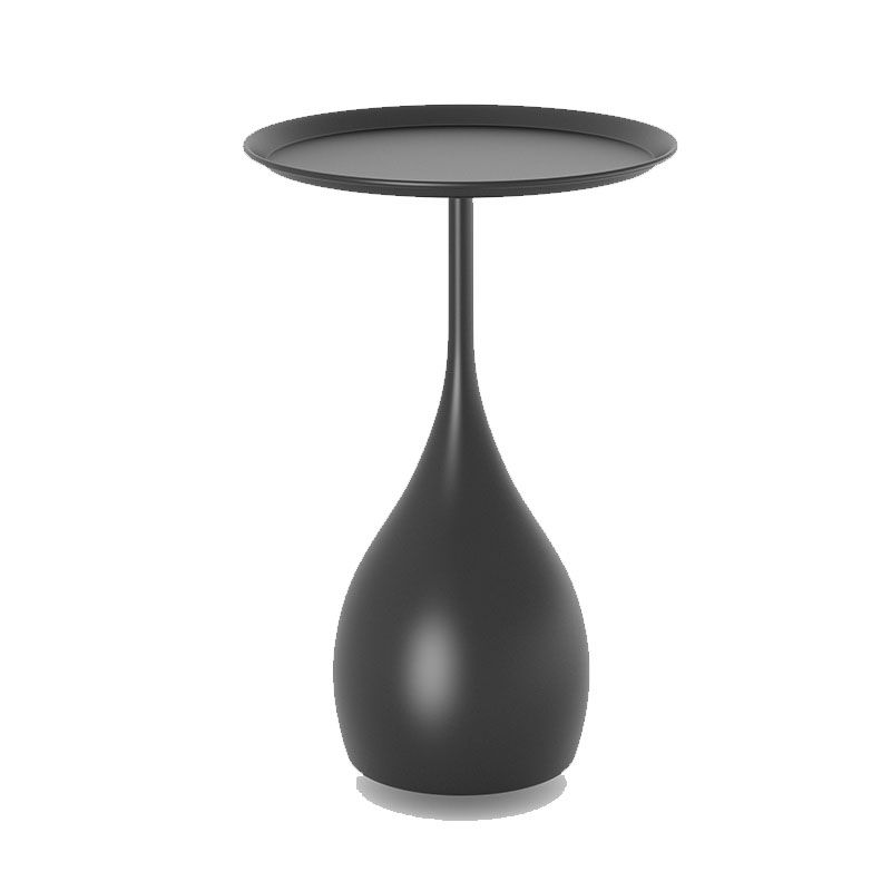 Rundt Sidebord – Metallstruktur og Stabil Base 