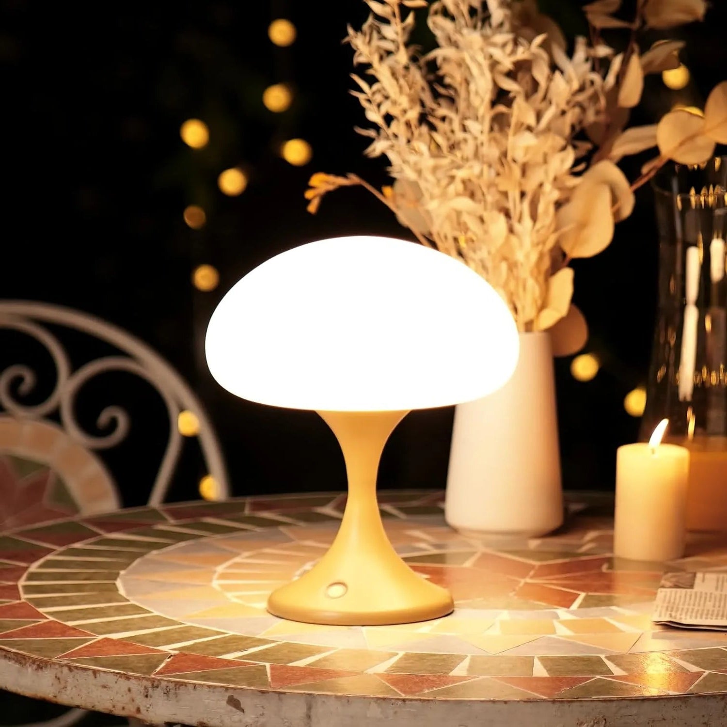 Lâmpada Cogumelo Decorativa – Ambiente Aconchegante e na Moda 