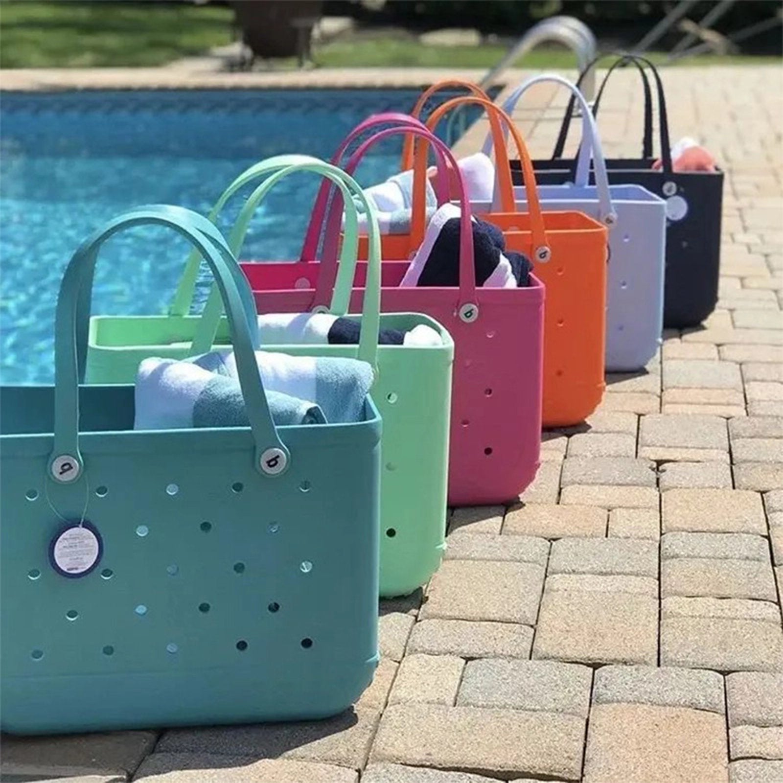 Rigid Beach Bag - Colorful Design and Large Capacity