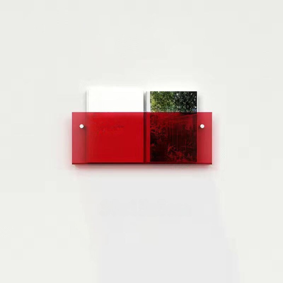 Raft de perete pentru reviste transparent – Design elegant și modern 