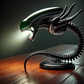 Lampe De Bureau LED — Inspiration Xénomorphe