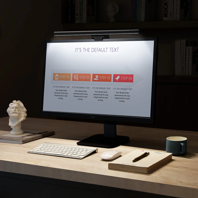 Lampada LED da Scrivania - Illuminazione Senza Fili per Schermo 