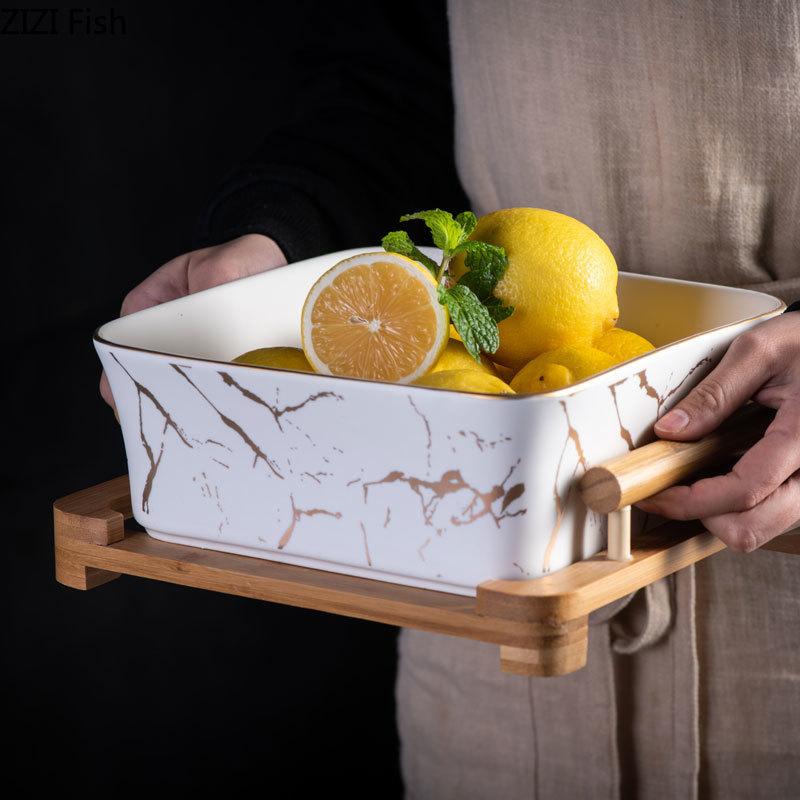 Taça de servir europeia com base - Elegância e apresentação requintada