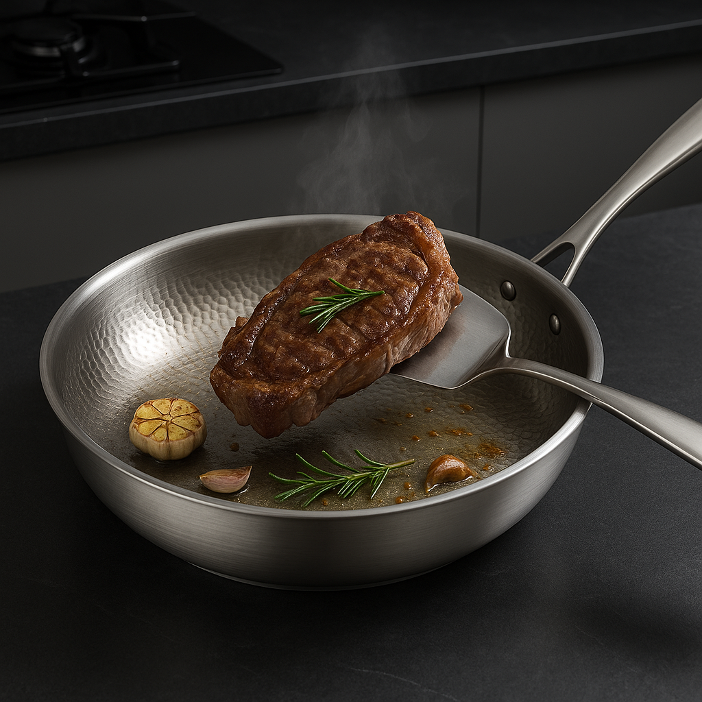 Frigideira de Titânio – Cozinha Saudável e Sem Esforço 