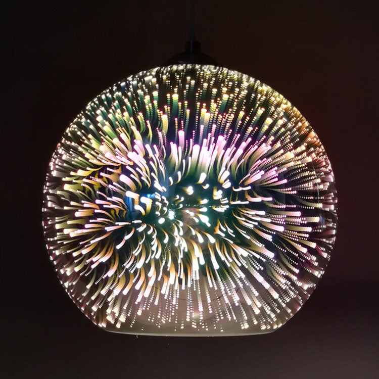 Suspensão Moderna Efeito Fogo de Artifício – Brilho Visual e Design Tendência 