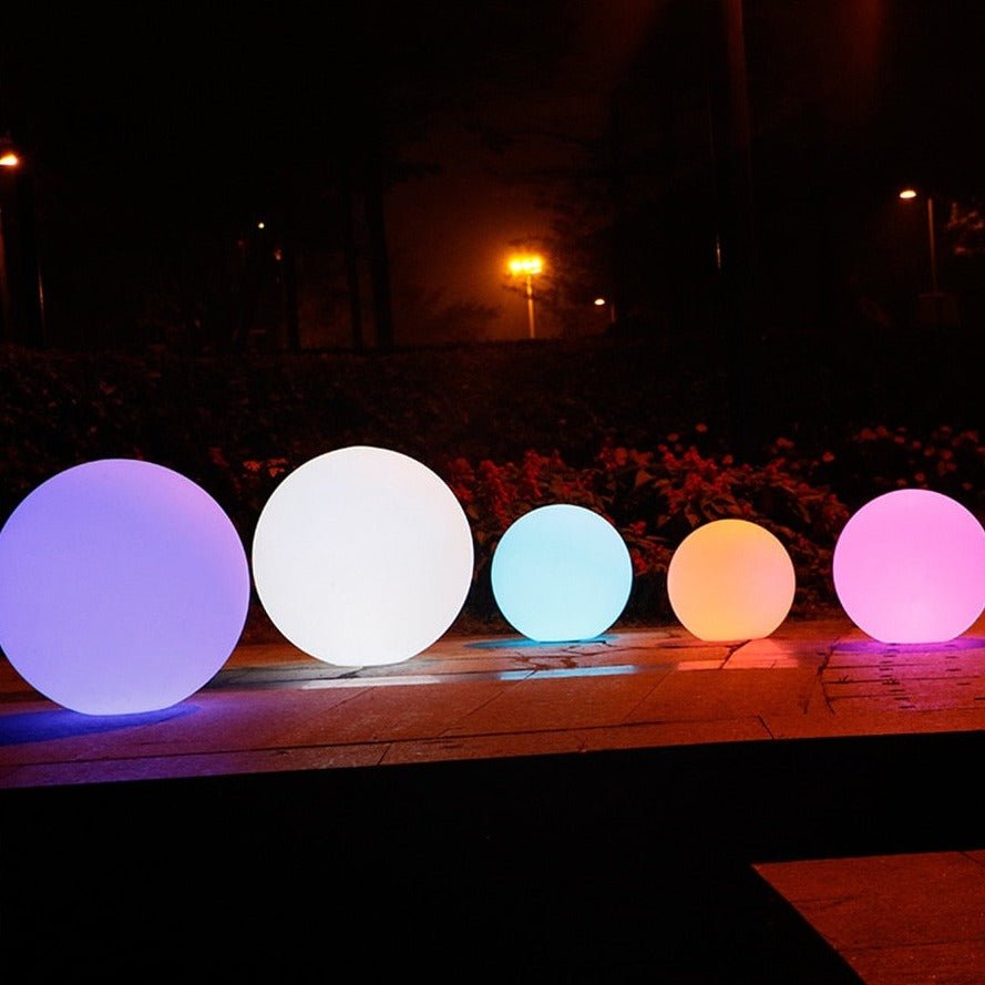Sfera di illuminazione da giardino