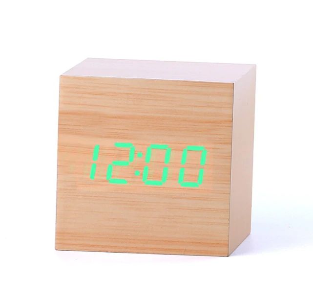 Digital Cube Ur - Minimalistisk Design Og LED Skærm 