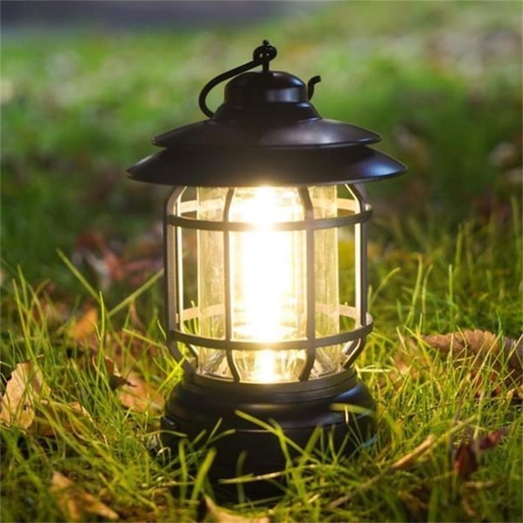 Retro LED kempinglámpa - Vintage stílus és praktikum