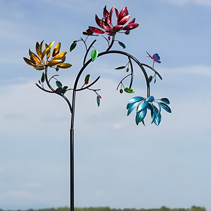 Turbina Florale da Giardino – Decorazione Rotante e Colorata 