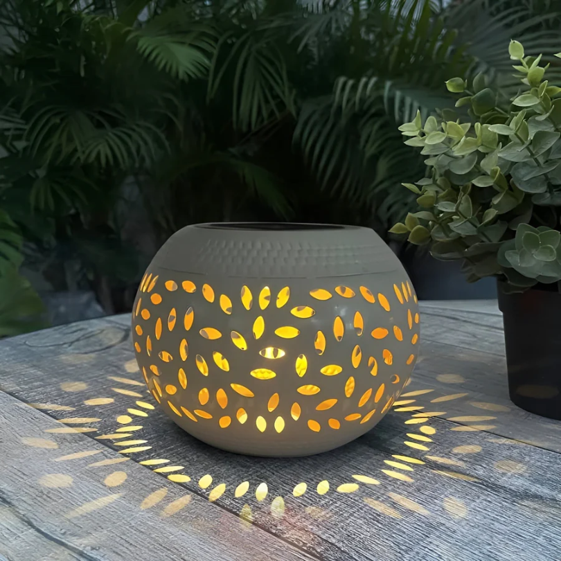 Solar-Gartenlampe Mit Lichteffekt