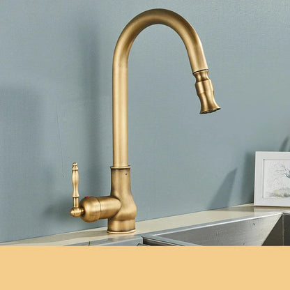 Robinet de bucătărie vintage – eleganță clasică și finisaj autentic 
