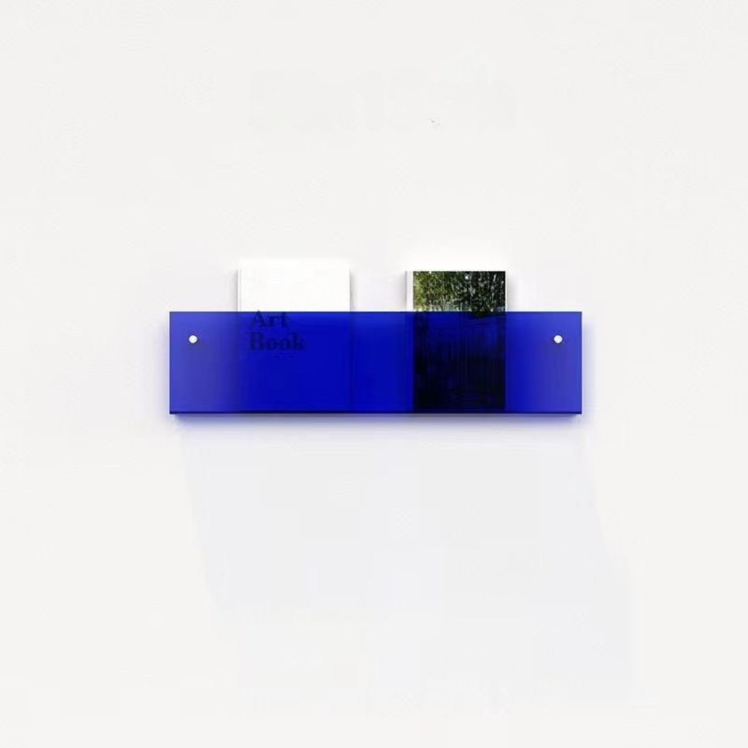 Raft de perete pentru reviste transparent – Design elegant și modern 