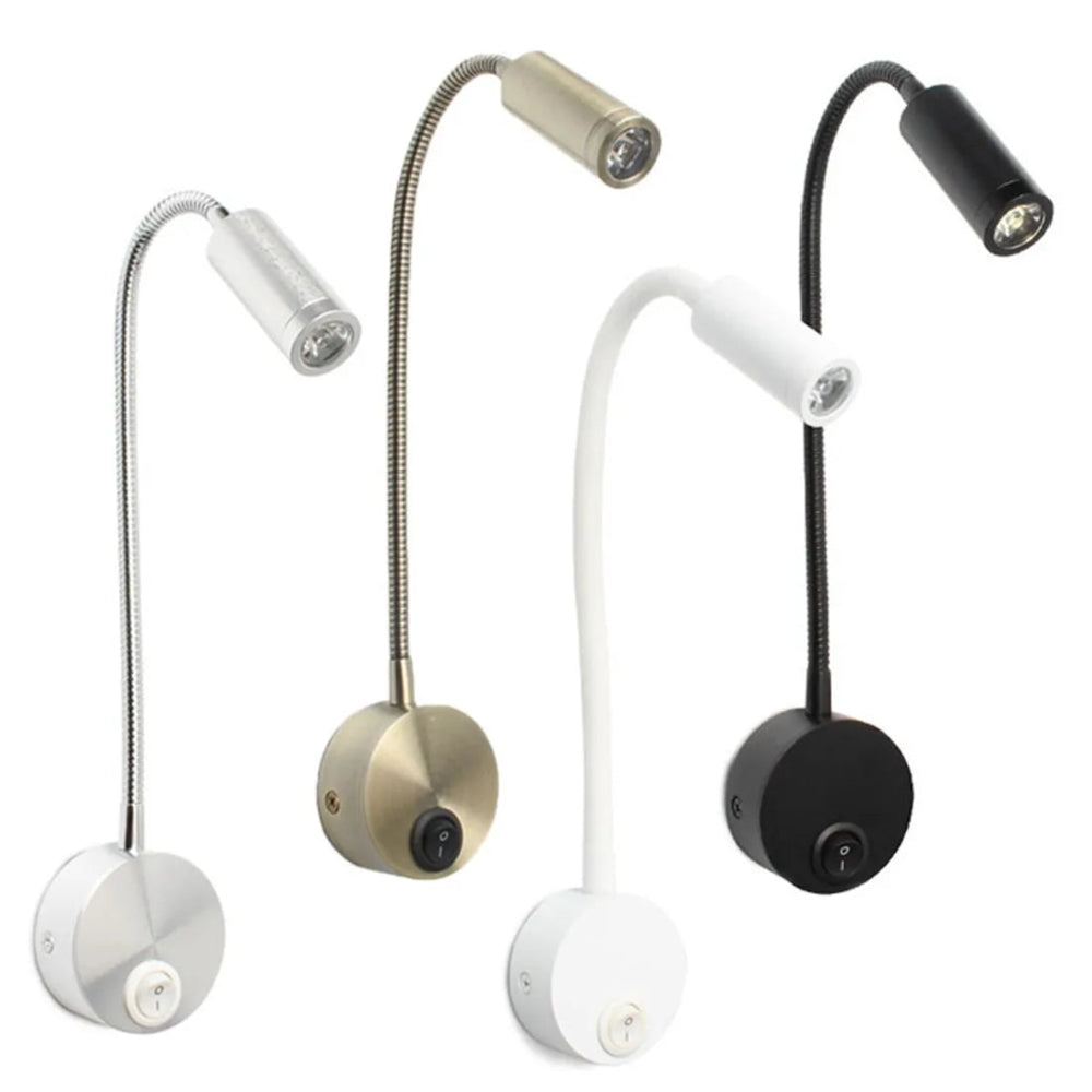 Candeeiro de parede LED flexível - Mobilidade, elegância e luz direcionada