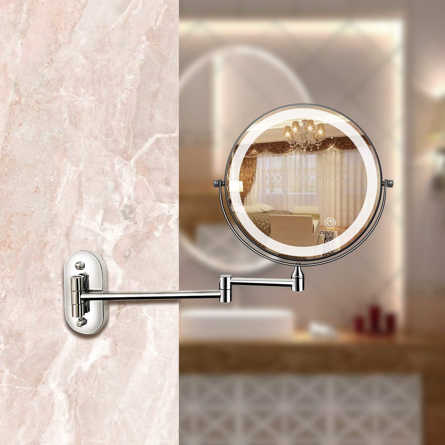 Miroir Grossissant LED – Rechargeable Et Facile À Utiliser