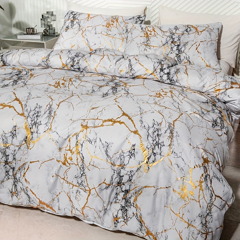 Marmor Dyne Betræk – Mineral Elegance Og Fint Komfort 