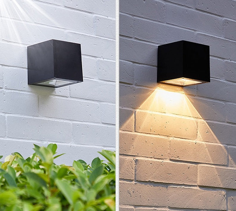 Candeeiro de parede solar para exterior IP65 - Iluminação duradoura e ecológica